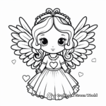 Lovely Christmas Angel Coloring Pages 4