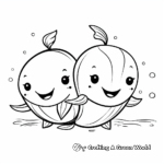 Lovely Couple Whale Coloring Pages 3
