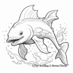 Lovely Dolphin Beast Coloring Pages 1