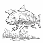 Lovely Dolphin Beast Coloring Pages 2