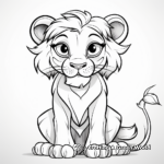 Lovely Lioness Coloring Pages for Adults 1