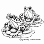 Lovely Lovely Poison Dart Frog Couple Coloring Pages 2