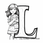 Lowercase and Uppercase Letter L Coloring Pages 1
