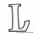 Lowercase and Uppercase Letter L Coloring Pages 4