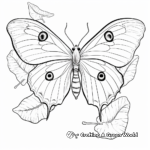 Luna Moth Life Cycle Coloring Pages 3