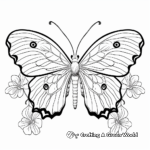 Luna Moth with Ornamental Pattern Coloring Pages 4