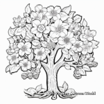 Lush Tree Blossoms Coloring Pages 4