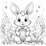 Magical Bunny in Wonderland Coloring Pages 2