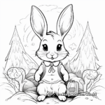 Magical Bunny in Wonderland Coloring Pages 4