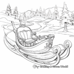 Magical Christmas Sleigh Coloring Pages 2