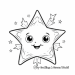 Magical Christmas Star Coloring Pages 1