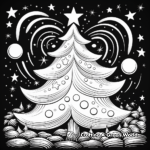 Magical Glow in the Dark Christmas Tree Coloring Pages 1