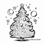 Magical Glow in the Dark Christmas Tree Coloring Pages 2