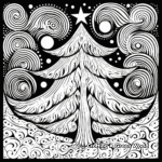Magical Glow in the Dark Christmas Tree Coloring Pages 3