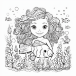 Magical Mermaid Coloring Pages 3