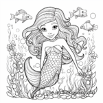 Magical Mermaid Coloring Pages 4