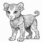 Magical Panther Coloring Pages 1