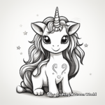 Magical Rainbow Unicorn Pumpkin Coloring Pages 2