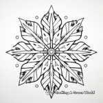 Magical Snowflakes Coloring Pages 2