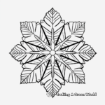 Magical Snowflakes Coloring Pages 3