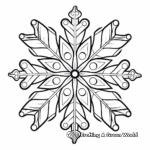 Magical Snowflakes Coloring Pages 4