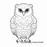 Magical Snowy Owl Coloring Pages 2