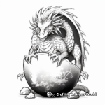 Magical Unicorn Dragon Egg Coloring Pages 1