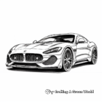Magnificent Maserati GranTurismo Coloring Pages 4