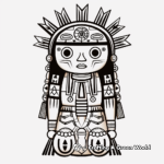 Maiden Kachina Doll Coloring Pages for Girls 3