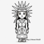 Maiden Kachina Doll Coloring Pages for Girls 4