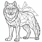 Majestic Alpha Wolf Coloring Pages 4