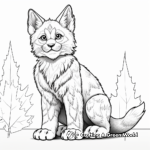 Majestic Canadian Lynx Coloring Pages 1