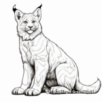 Majestic Canadian Lynx Coloring Pages 3