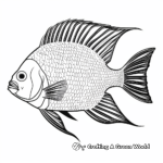 Majestic French Angelfish Coloring Pages 2