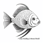 Majestic French Angelfish Coloring Pages 4
