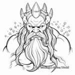 Majestic King Triton Coloring Pages 2