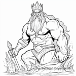 Majestic King Triton Coloring Pages 3