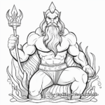 Majestic King Triton Coloring Pages 4