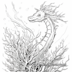 Majestic Leafy Sea Dragon Coloring Pages 1