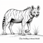 Majestic Male Hyena Coloring Pages 2