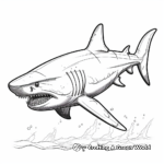 Majestic Megalodon Shark Coloring Pages 2