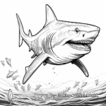 Majestic Megalodon Shark Coloring Pages 3