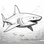 Majestic Megalodon Shark Coloring Pages 4