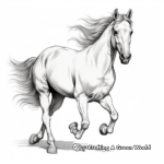 Majestic Mustang Horse Coloring Pages 2