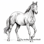 Majestic Mustang Horse Coloring Pages 4