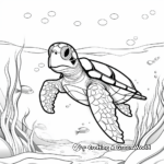 Majestic Sea Turtle Coloring Pages 1