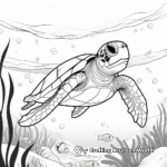 Majestic Sea Turtle Coloring Pages 3