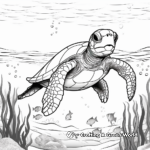 Majestic Sea Turtles Coloring Pages 1