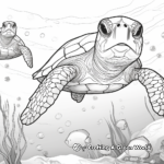 Majestic Sea Turtles Coloring Pages 3