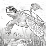 Majestic Sea Turtles Coloring Pages 4